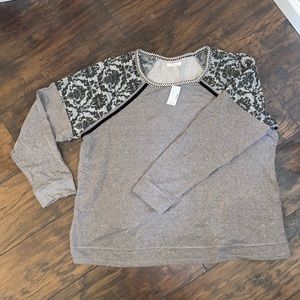 NWT, Maurices, long sleeve shirt, Gray, Size 2Plus